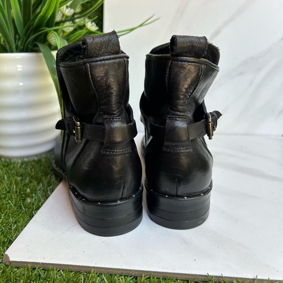 FREDA SALVADOR Black Leather BOOTIE SIZE 5 black leather new - Picture 10 of 10